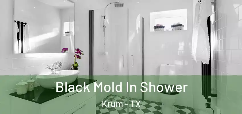  Black Mold In Shower Krum - TX